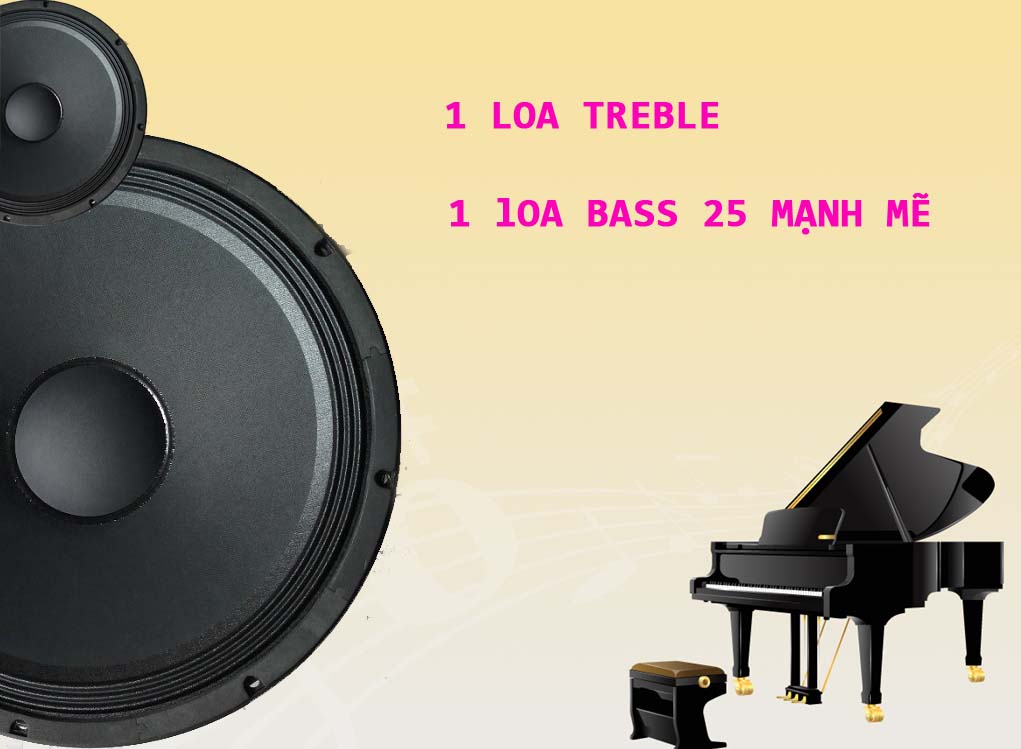 Loa acnos di động cs250pu thiết bass 25 âm bass chắc, loa treble