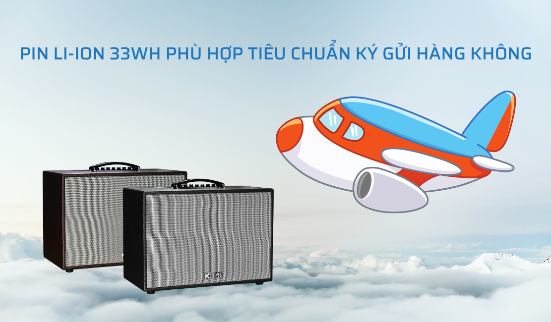 Loa acnos di động cs250pu dễ dàng vận chuyển có thể mang đi cùng máy bay