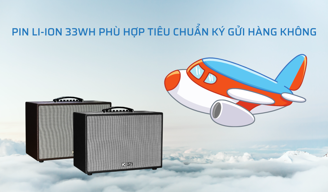 Loa acnos di động cs200pu dễ dàng vận chuyển có thể mang đi cùng máy bay 