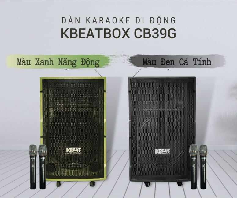 LOA KÉO KBEATBOX CB403G thiết kế chắc chắn, dễ dàng vệ sinh