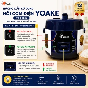 noi com dien yoake yk rc816 6