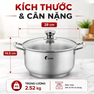 noi inox bep tu Yoake YK P328 8